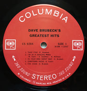 Dave Brubeck : Dave Brubeck's Greatest Hits (LP, Comp, San)