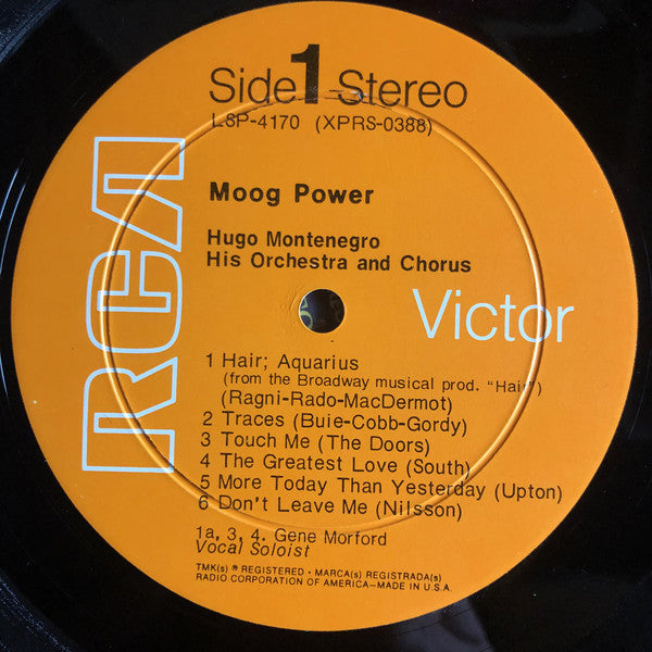 Hugo Montenegro : Moog Power (LP, Hol)