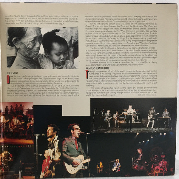 Various : Concerts For The People Of Kampuchea (2xLP, Album, San)