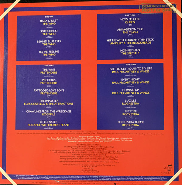 Various : Concerts For The People Of Kampuchea (2xLP, Album, San)