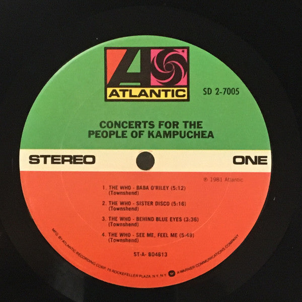 Various : Concerts For The People Of Kampuchea (2xLP, Album, San)