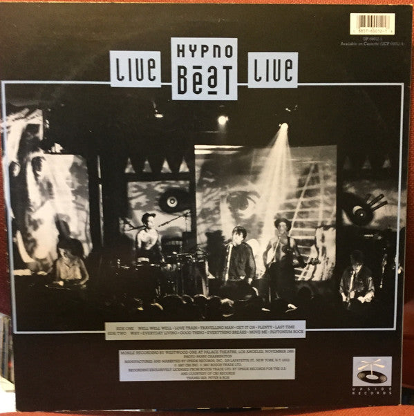 The Woodentops : Live Hypnobeat Live (LP, Album)