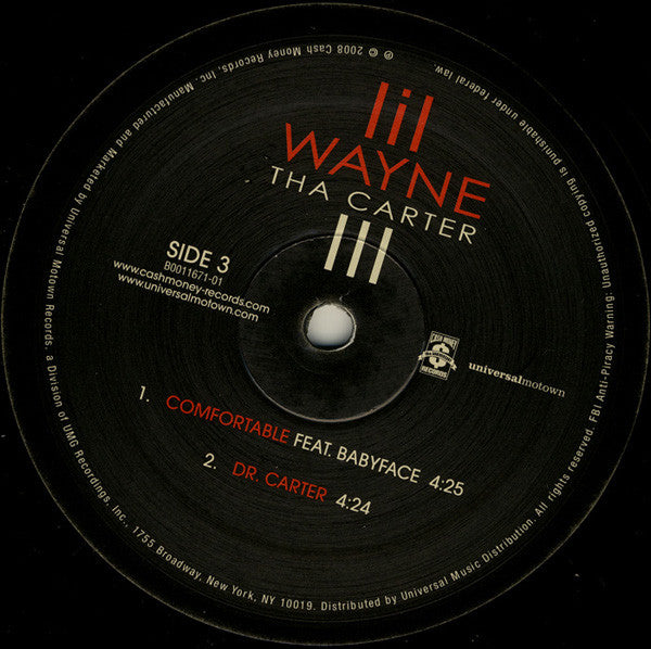 Lil Wayne - Tha Carter III (Vol.1) (Mint (M)) Hip Hop (2xLP)
