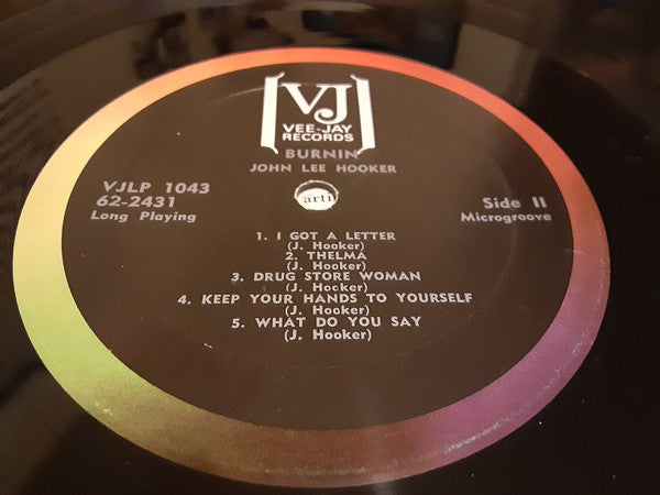 John Lee Hooker : Burnin' (LP, Album, Mono)