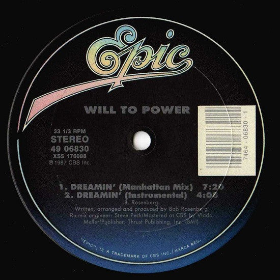 Will To Power : Dreamin' (12")