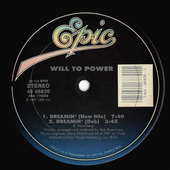 Will To Power : Dreamin' (12")