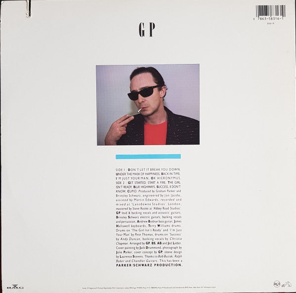 Graham Parker : The Mona Lisa's Sister (LP, Album)