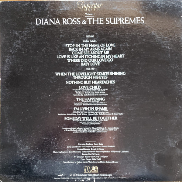 Diana Ross & The Supremes* : Diana Ross & The Supremes (LP, Comp)