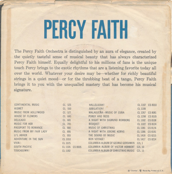 Percy Faith & His Orchestra : The Theme From "A Summer Place" / Go-Go-Po-Go (7", Single, Styrene, Bri)