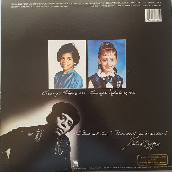 Garland Jeffreys : American Boy & Girl (LP, Album, Ter)