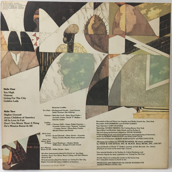 Stevie Wonder : Innervisions (LP, Album, Gat)