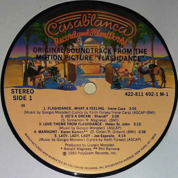 Various : Flashdance (Original Soundtrack From The Motion Picture) (LP, Album, 26)