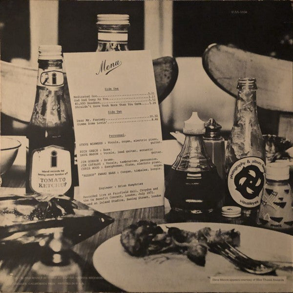 Traffic : Welcome To The Canteen (LP, Album, Ter)