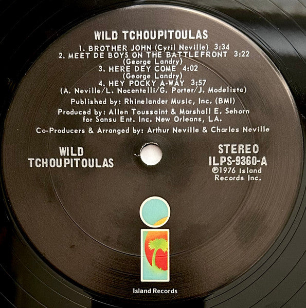 The Wild Tchoupitoulas : The Wild Tchoupitoulas (LP, Album, San)
