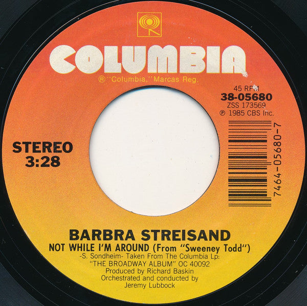 Barbra Streisand : Somewhere (7", Single, Pit)