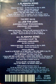 David Bowie : Alabama Song  (7", Ltd, Pic)