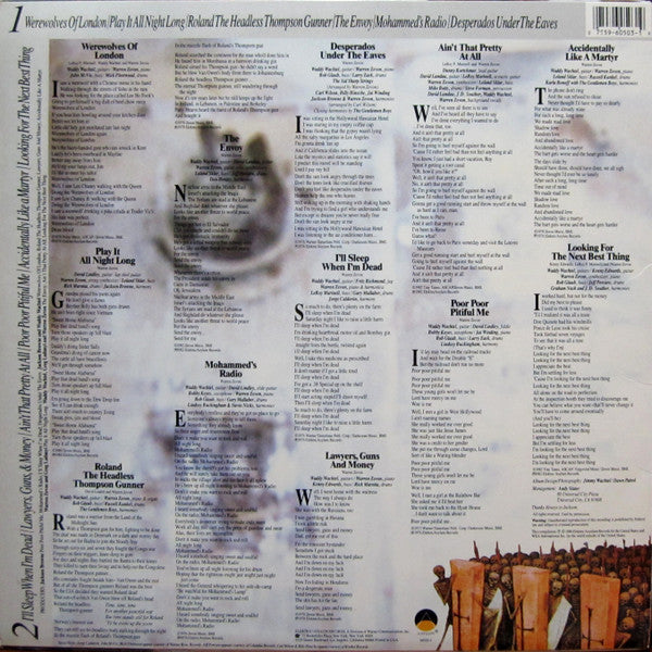 Warren Zevon : A Quiet Normal Life (The Best Of Warren Zevon) (LP, Comp, SP )