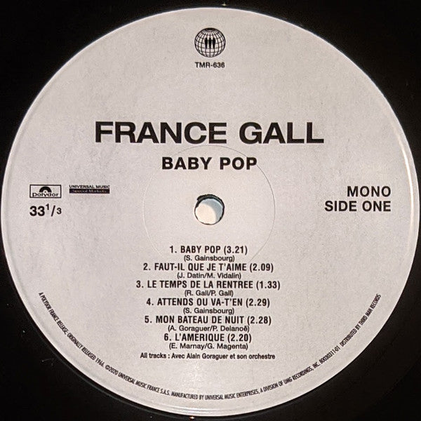 France Gall : Baby Pop (LP, Album, Mono, RE, 180)