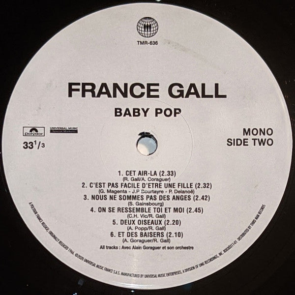 France Gall : Baby Pop (LP, Album, Mono, RE, 180)