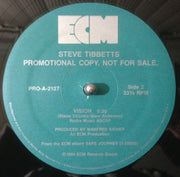Steve Tibbetts : Test / Vision (12", Promo)