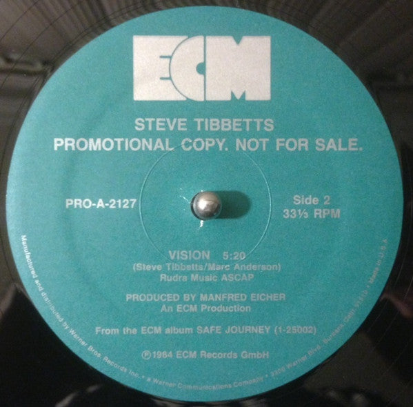 Steve Tibbetts : Test / Vision (12", Promo)