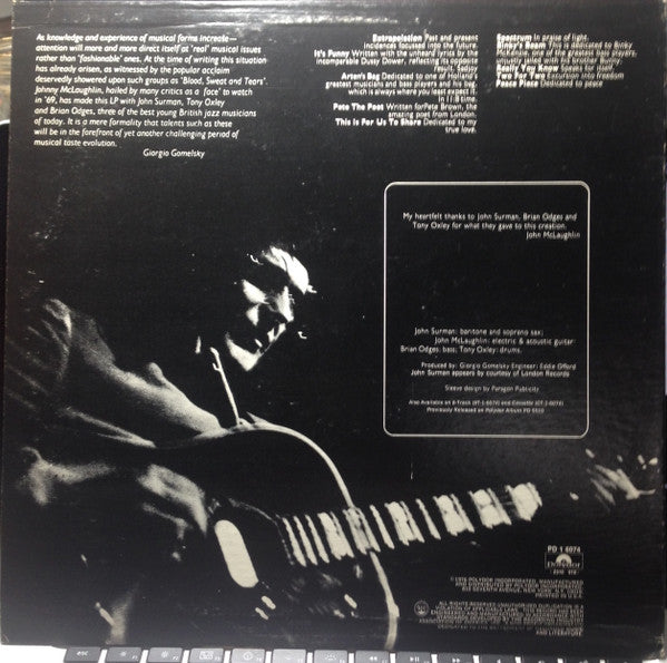 John McLaughlin : Extrapolation (LP, Album, RE)