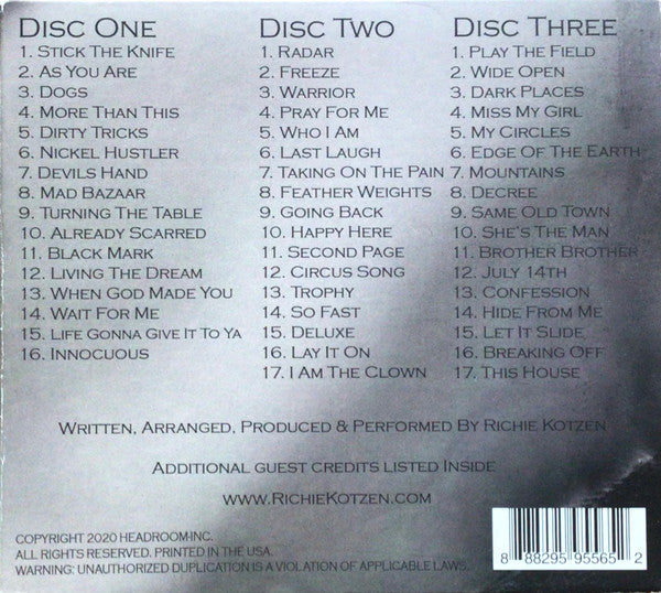 Richie Kotzen : 50 For 50 (3xCD, Album)