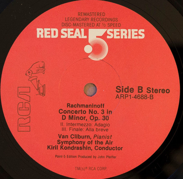 Van Cliburn / Rachmaninoff* / Symphony Of The Air, Kiril Kondrashin : Concerto No. 3 (LP, RE, RM)