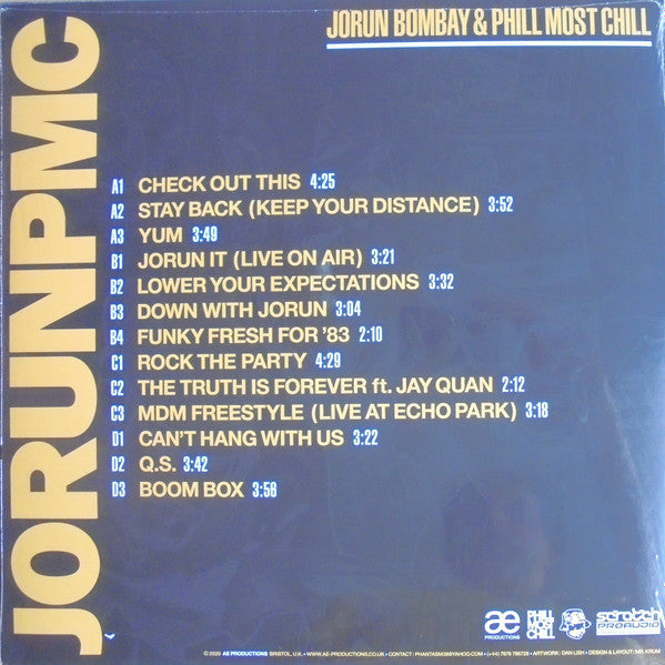 Jorun-PMC : Jorun Bombay & Phill Most Chill : JORUNPMC (2xLP, Album, Ltd, Blu)