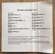 The Cure : Boys Don’t Cry (Cass, Album, Club, RE, Dol)