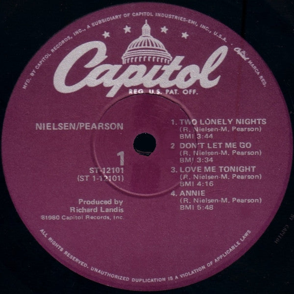 Nielsen/Pearson* : Nielsen/Pearson (LP, Album, Win)