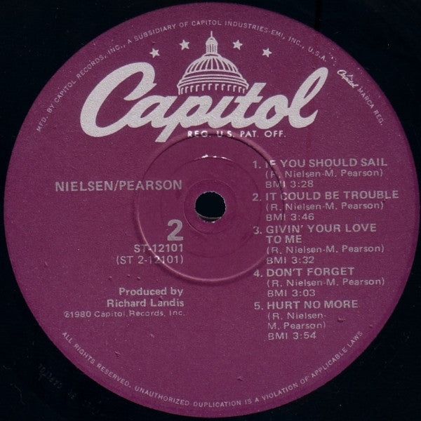 Nielsen/Pearson* : Nielsen/Pearson (LP, Album, Win)