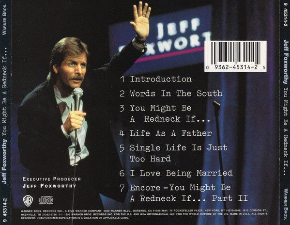 Jeff Foxworthy : You Might Be A Redneck If... (CD, Album)