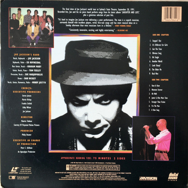 Joe Jackson : Laughter & Lust Live (Laserdisc, 12", NTSC)