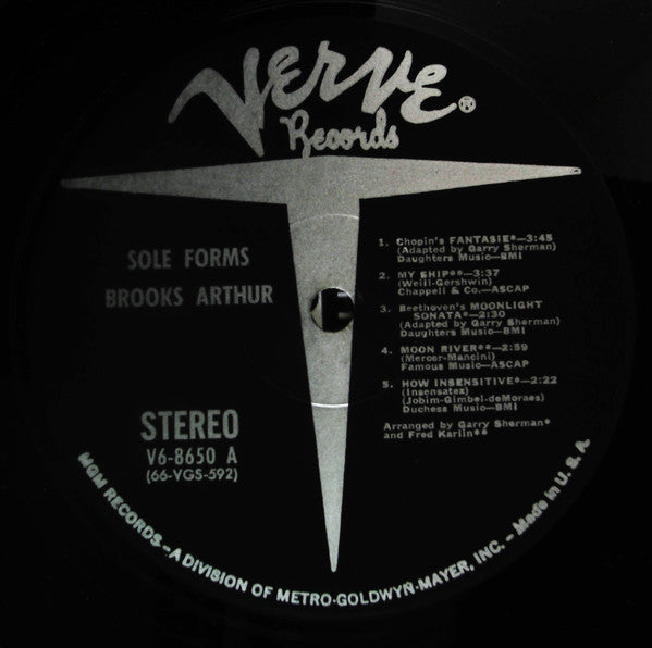 Brooks Arthur Ensemble* : Sole Forms (LP, Album, MGM)
