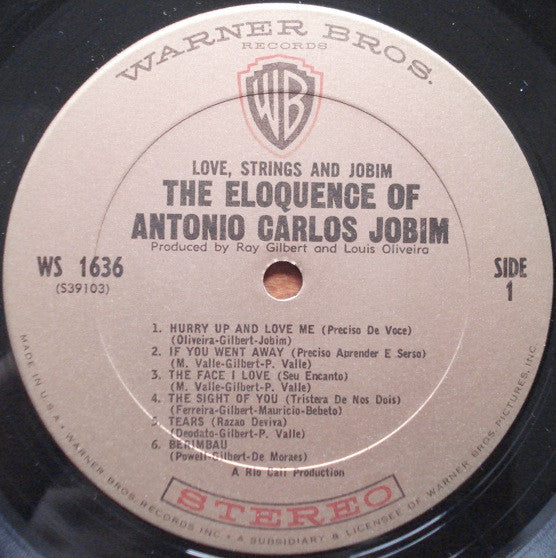 Antonio Carlos Jobim : Love, Strings & Jobim (The Eloquence Of Antonio Carlos Jobim) (LP, Album)
