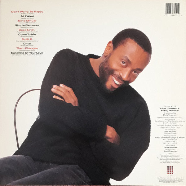 Bobby McFerrin : Simple Pleasures (LP, Album, Spe)