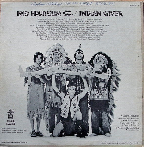 1910 Fruitgum Company : Indian Giver (LP, Album, Ter)