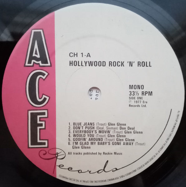 Various : Hollywood Rock 'N' Roll: 12 Rare Rockabilly Tracks (LP, Comp, Mono, Rei)