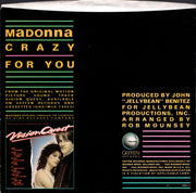 Madonna : Crazy For You (7", Single, Spe)
