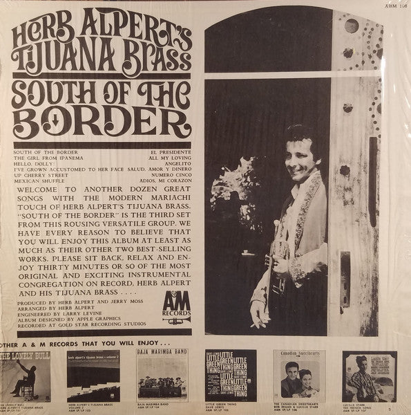 Herb Alpert & The Tijuana Brass : South Of The Border (LP, Album, Mon)