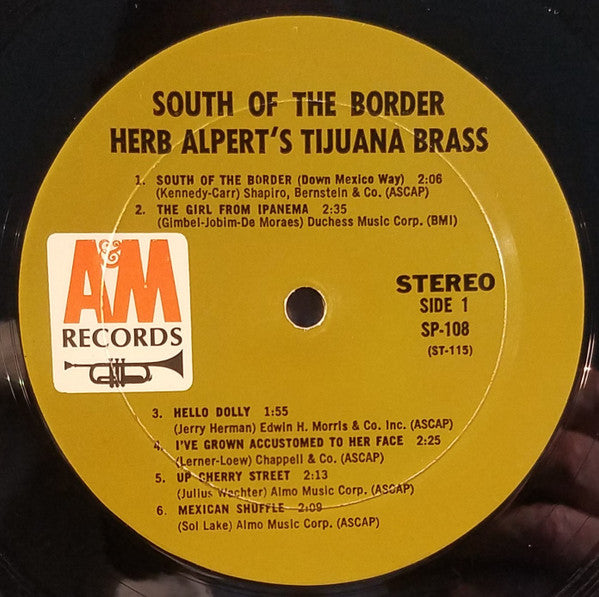 Herb Alpert & The Tijuana Brass : South Of The Border (LP, Album, Mon)