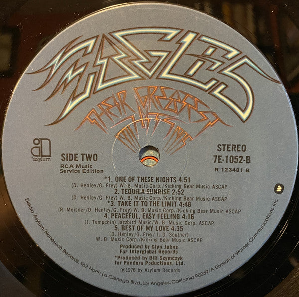 Eagles : Their Greatest Hits 1971-1975 (LP, Comp, Club, Ind)