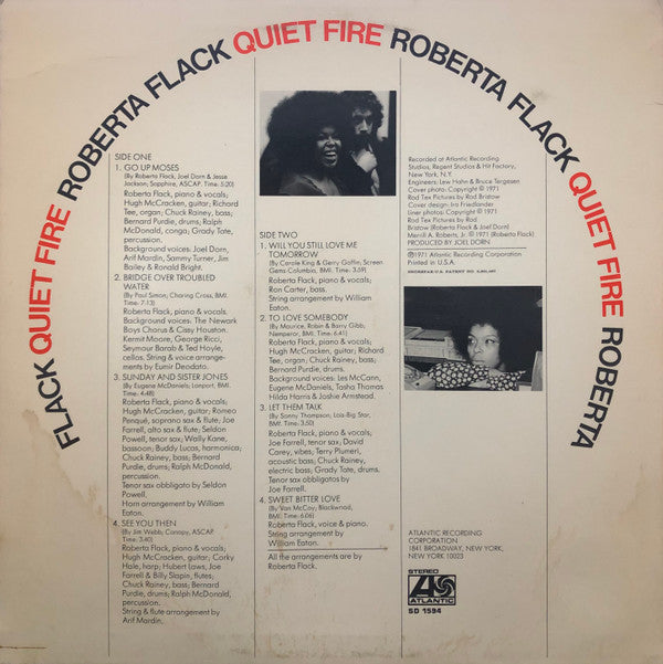 Roberta Flack : Quiet Fire (LP, Album, MO )