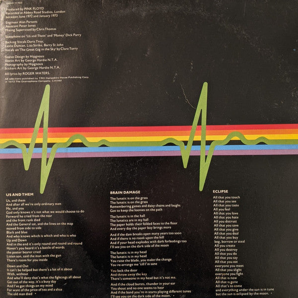 Pink Floyd : The Dark Side Of The Moon (LP, Album, RP, Los)
