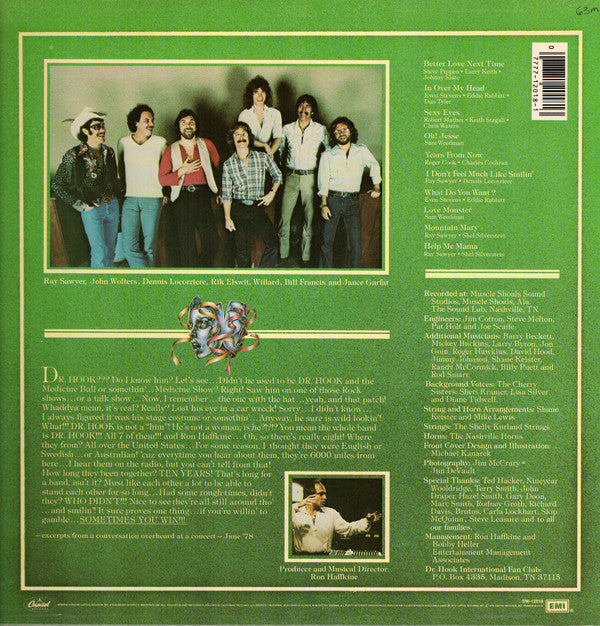 Dr. Hook : Sometimes You Win (LP, Album, Jac)