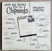 David Seville And The Chipmunks : Let's All Sing With The Chipmunks (LP, Album, Mono, Red)