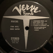Stan Getz / Eddie Sauter : Focus (LP, Album, Gat)
