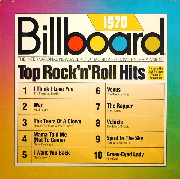 Various : Billboard Top Rock'n'Roll Hits - 1970 (LP, Comp)