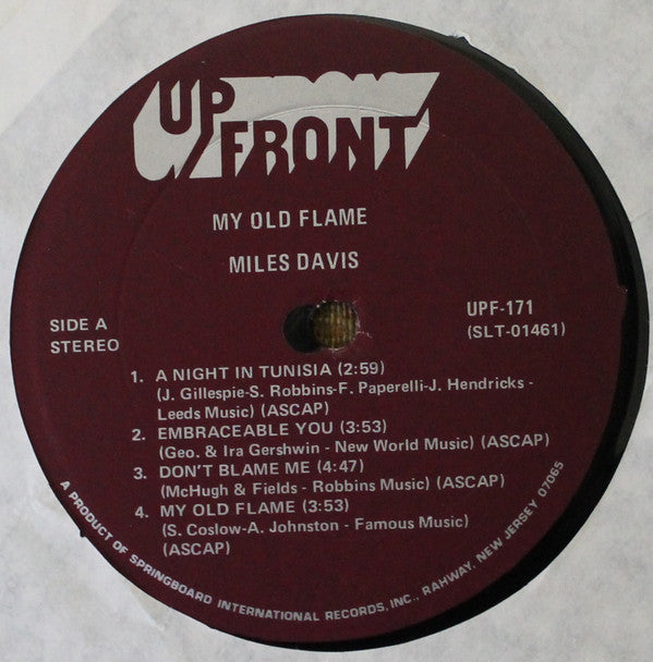 Miles Davis : My Old Flame (LP, Comp)